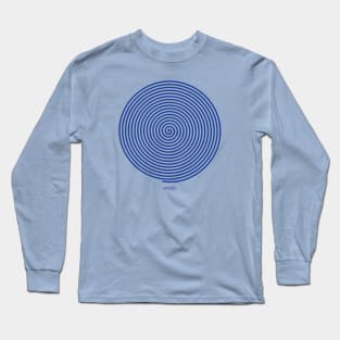 Meditation 1 - Blue Long Sleeve T-Shirt